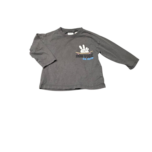 Zara | New York Graphic Long Sleeve Shirt | 12-18m