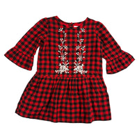 Gap | Embroidered Flannel Dress | 3t