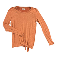 Madewell | Orange Tie Shirt | XS