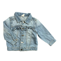 H&M | Ruffle Denim Jacket | 12-18m