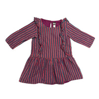 Tea | Metallic Striped Dress | 3t