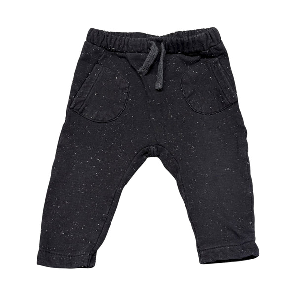 Zara | Black Speckled Joggers | 9/12 m