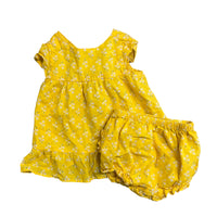 Janie and Jack | Yellow Dress & Bloomers | 6-12m