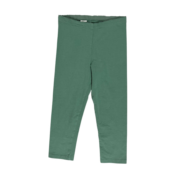 Tea | Green Cropped Leggings | 12