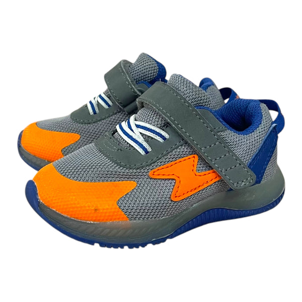 Stride Rite | Grey/Orange Light up Sneakers | 6 Toddler