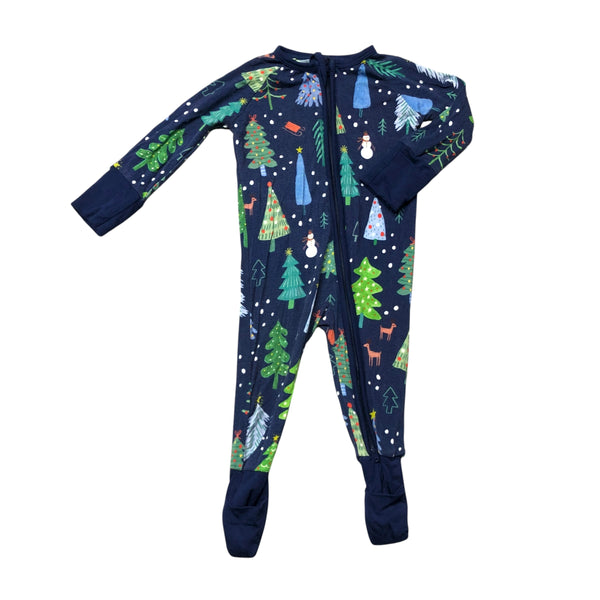 Little Sleepies | Bamboo Christmas Pajamas | 0-3m