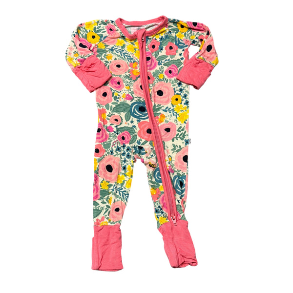 Little Sleepies | Pink Flower Pajamas | Newborn