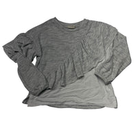 Zara Girl | Grey Ruffle Longsleeve Shirt | 5