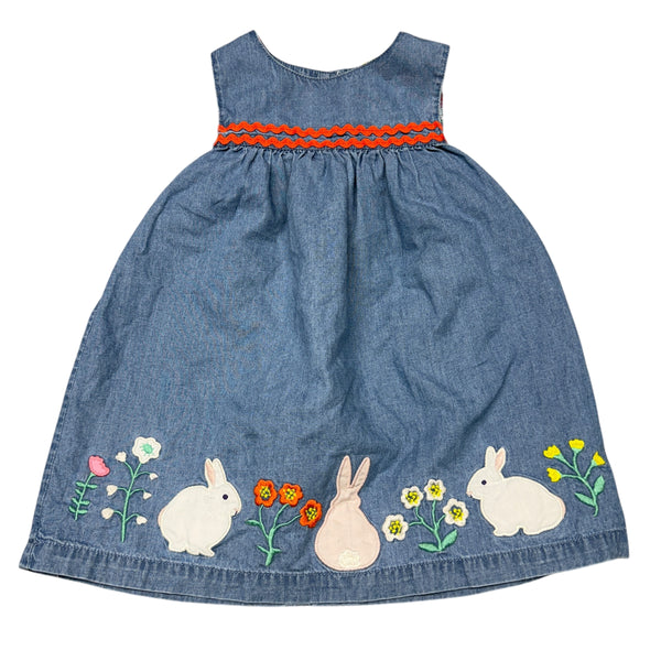 Boden | Bunny Chambray Jumper | 12-18m