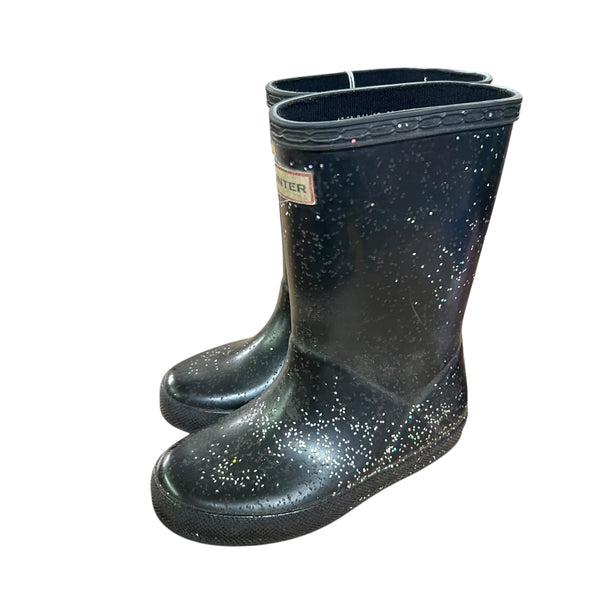 Hunter | Glitter Rain Boots | 10 Child | Play Condition