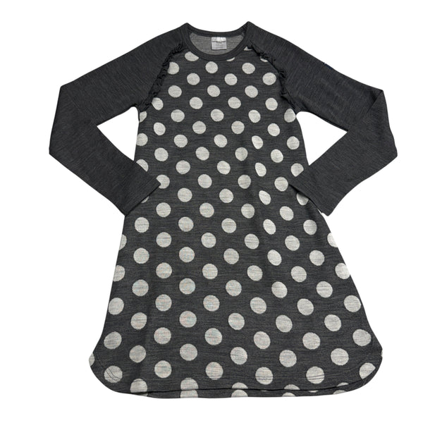 Polarn O. Pyret | Grey Polka Dot Dress | 4-6