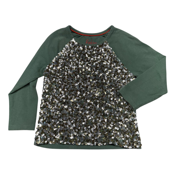 Boden | Moss Sequin Longsleeve | 3-4t