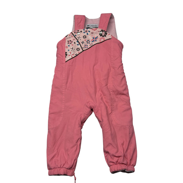 Columbia | Pink Floral Snow Bib | 24m
