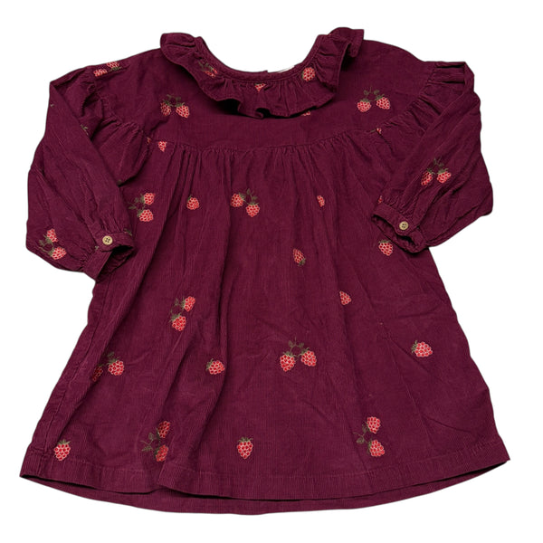 Next | Raspberry Corduroy Dress | 3-4t