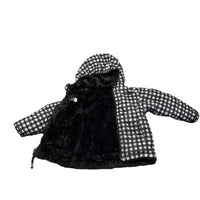 North Face | Black and White Plaid Reversible Winter Coat | 2T