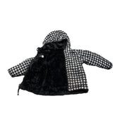 North Face | Black and White Plaid Reversible Winter Coat | 2T