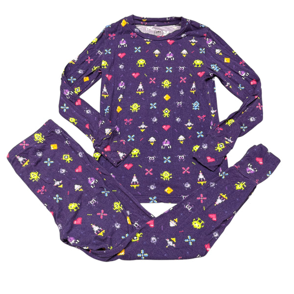 Ready Set Lounge | Purple Digital Bamboo Pajamas | 2/3t