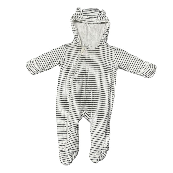 Mori | Bamboo Striped Bunting Suit | 3-6m