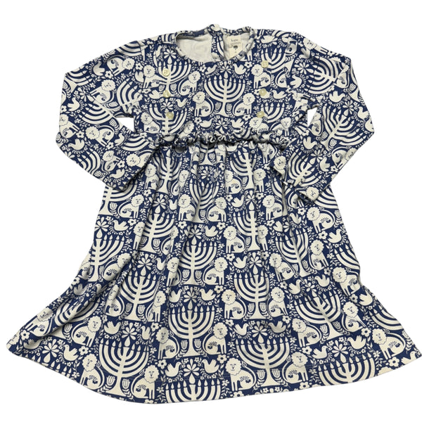 Kate Quinn | Menorah Print Dress | 4T