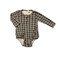 Kate Quinn | Long Sleeve Plaid Onesie | 12-18m