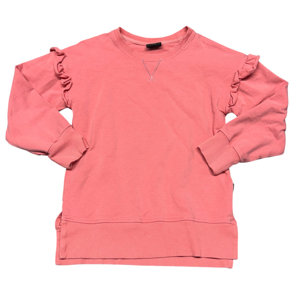Little Bipsy | Salmon Ruffle Crewneck | 5-6