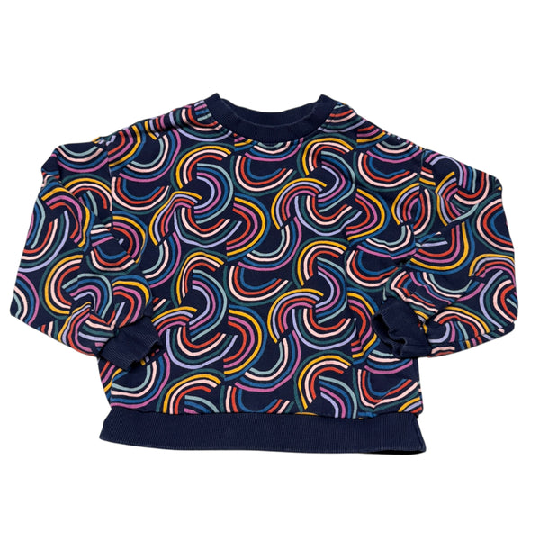 Hanna Andersson | Blue Rainbow Print Crewneck | 5