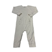 Miles the Label | White Striped Longsleeve Playsuit | 18m