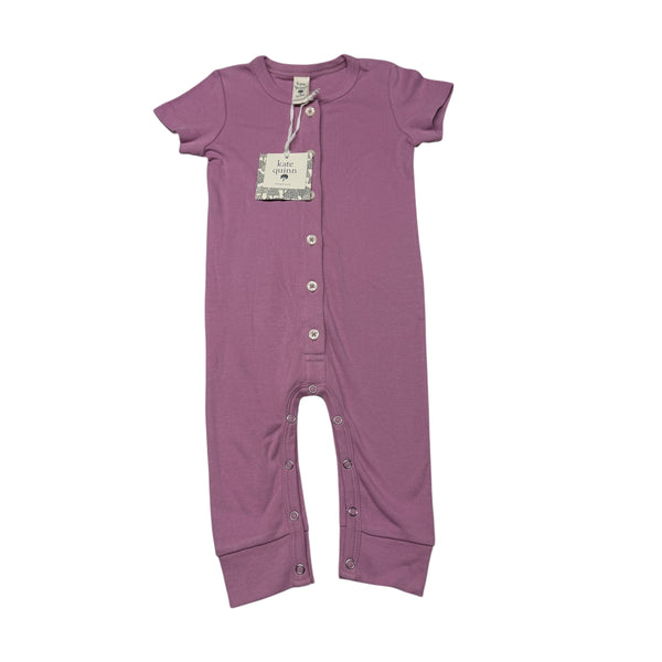 Kate Quinn | Purple Shortsleeve Playsuit | 12-18m