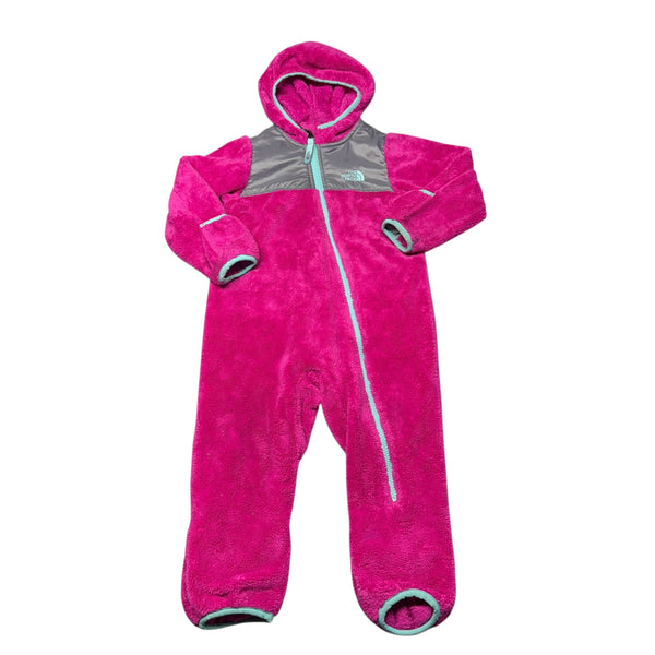 North Face | Bright Pink Fleece Bunting | 18-24m