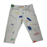 Maisonete | White Colorsplotch leggings | 12-18m