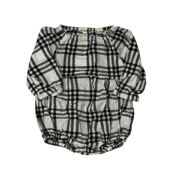 Rylee + Cru | Plaid Bubble Onesie | 3-6m
