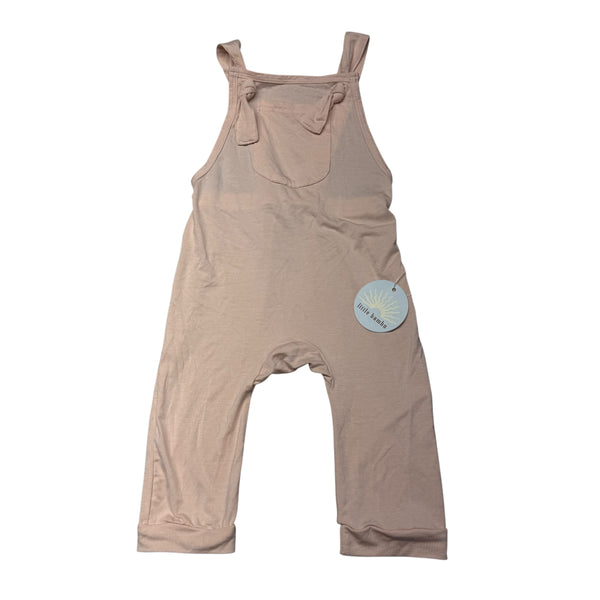 Little Bamba | Pink Tie Shoulder Overalls | 12-18m