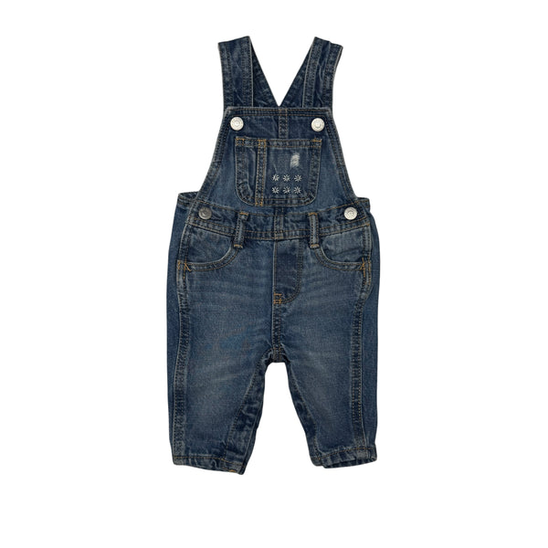 Old Navy | Embroidered Overalls | 0-3m