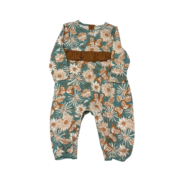 Burt's Bees | Floral Playsuit  | 3-6m