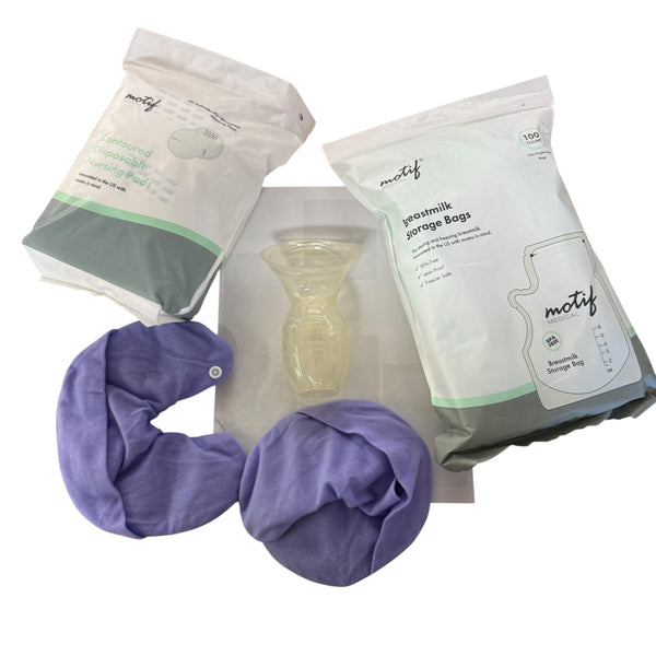 Breastfeeding Bundle | Nursing Pads, Milk Storage Bags, Haakaa, and Nursing Cooling  Packs