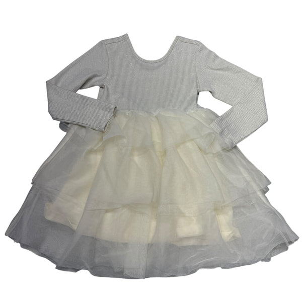 Hanna Andersson | Sparkles and Tulle Sweater Dress | 6-7