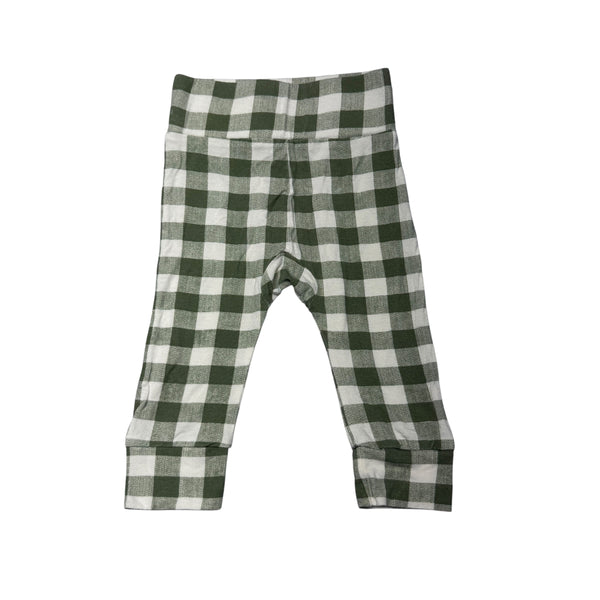 Larkspur | Green Gingham Leggings | 6-12m