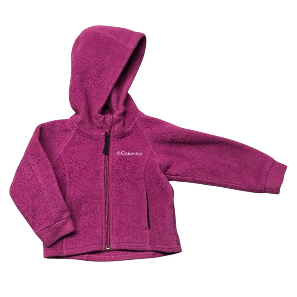 Columbia | Magenta Fleece Hooded Jacket | 12m