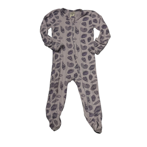 Kate Quinn | Lavender shells Footy Pajamas | 3-6m