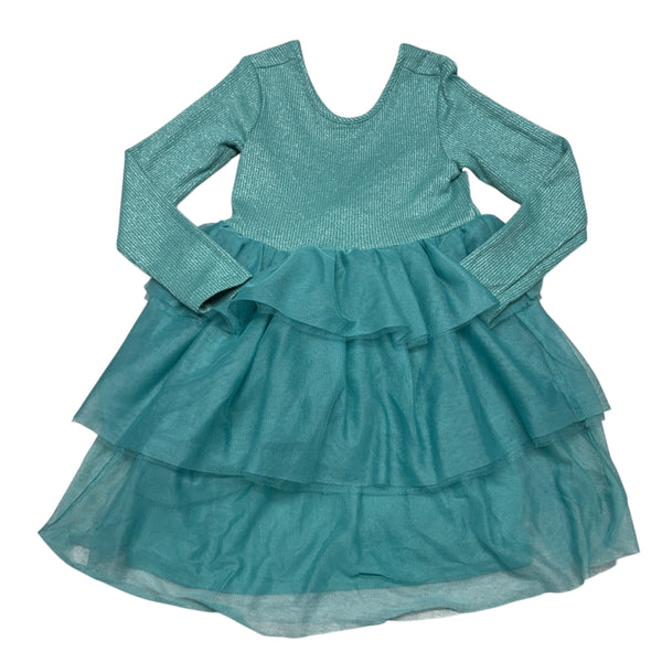 Hanna Andersson | Glitter Tiered Dress | 8