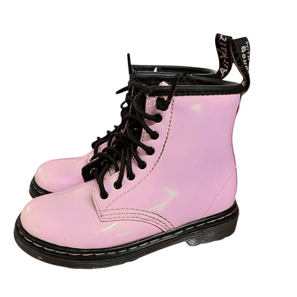 Dr Martens | Pink Patent Boots | 9 Childs